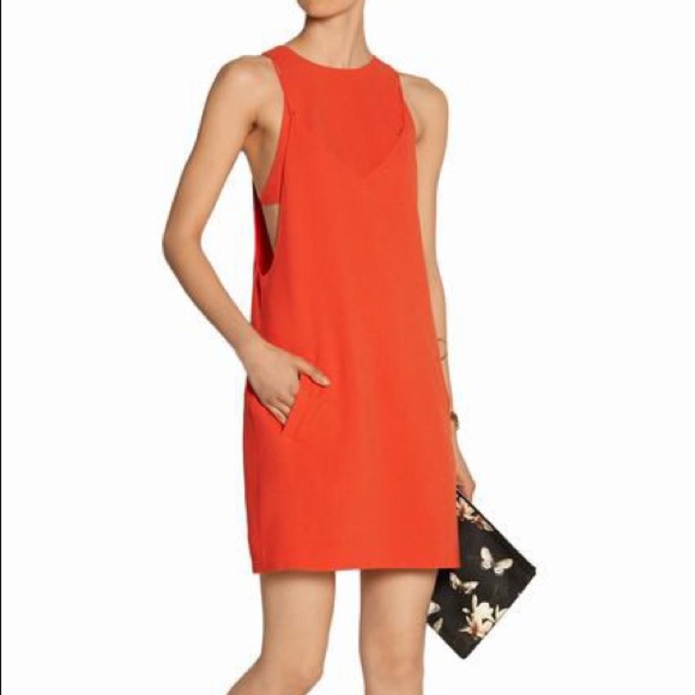 T by Alexander Wang size 4 red layered dress